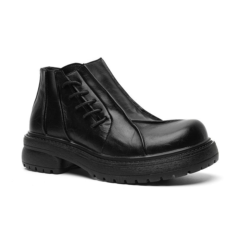 Men's Casual Boots Autumn and Winter Designer Styles Leisure Business Office Outdoor Trendy Streets 38-46 Thick Soled Shoes
