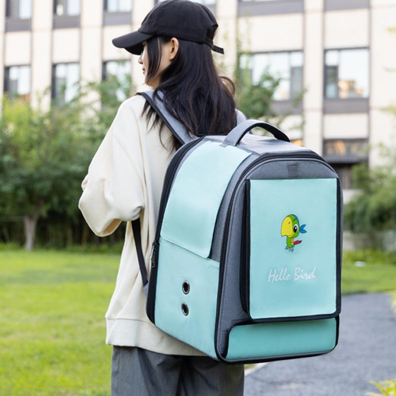 Outdoor Birds Backpack Carrier Large Big Parrot Back Pack Carrier Transport Luxury Bag Bird Backpack Breathable Travel Pet