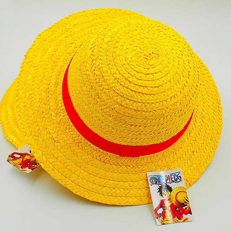 Luffy Anime Peripheral Straw Hat Group Two-Dimensional Anime Original Hat Sunshade Sunscreen Best Birthday Gift