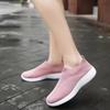 Ladies Casual Shoes Lightweight Comfortable Outdoor Walking Shoes Solid Color Soft Sole Slip-On Flats Sneaker Shoes For Women
