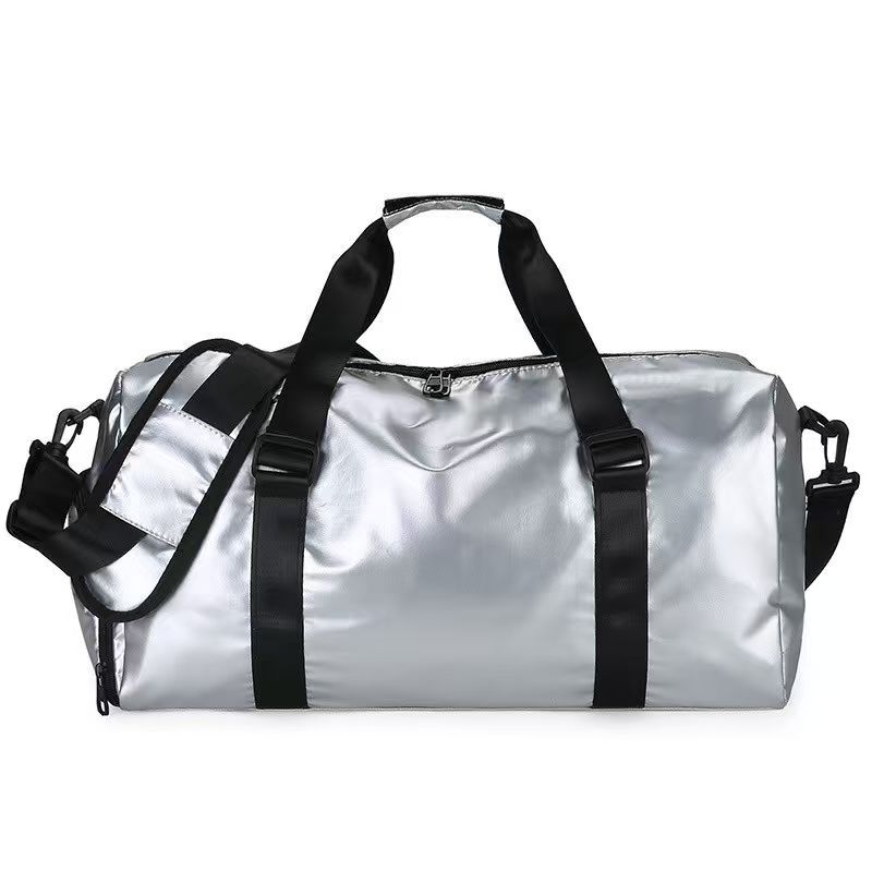 Einfache Tasche für Kurzreisen Buchstabe Tragbare Sport-Fitness-Tasche mit großem Fassungsvermögen Separates Schuhfach Gepäckaufbewahrungstasche für Geschäftsreisen