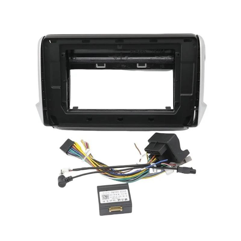 For Peugeot 208 2008 2014-2018 10 Inch Car Frame Fascia Adapter Canbus Decoder Android Dash Installation Kit