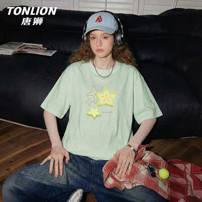 

TonLion Women s Starfruit Print Cotton T-Shirt M