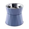 Sklisikker Kollisjon Høydejustert Katt Hundeskål Hevet Rustfritt Stål Kattefôrskåler Beskytt Nakke Valp Katt Fôringsutstyr