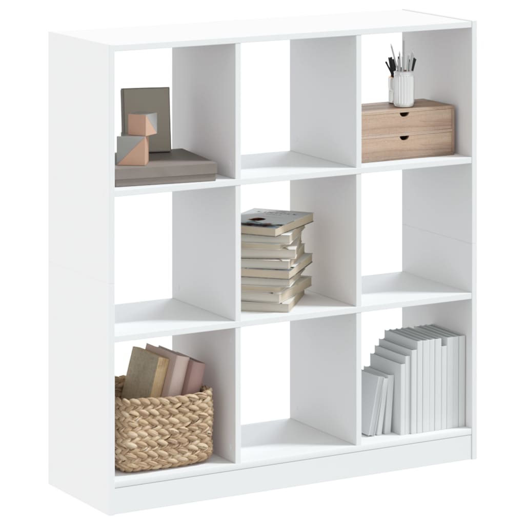 Bookshelf White 102 x 32 x 108 cm Engineered Wood