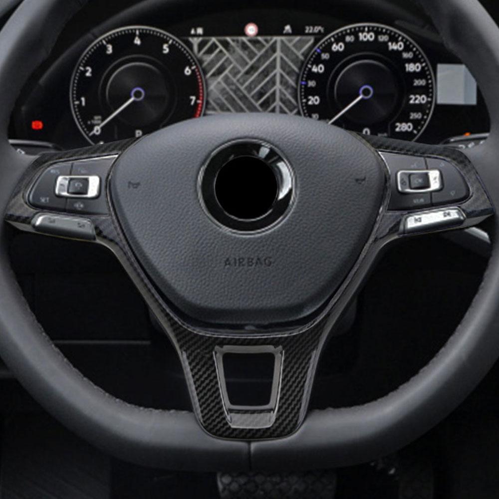 Auto Lenkradabdeckung Zierleiste Aufkleber für Volkswagen VW Golf 7 GTI MK7 POLO Jetta MK6 Tiguan Touran Caddy Amarok Lavida Passat