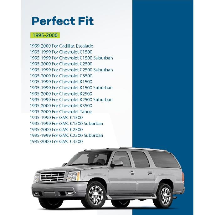 LUJUNTEC Door Handle Trim Bezel Cover – Beige Interior Front Left Driver Side 1pc – Fits 1999-2000 for Cadillac Escalade, 1995-1999 for Chevrolet