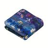 Watercolor Floral Pattern Printed Flannel Blanket, Shawl Blanket For Bedroom, Dormitory, Car, Outdoor, Sofa, Travel,Office, Gift