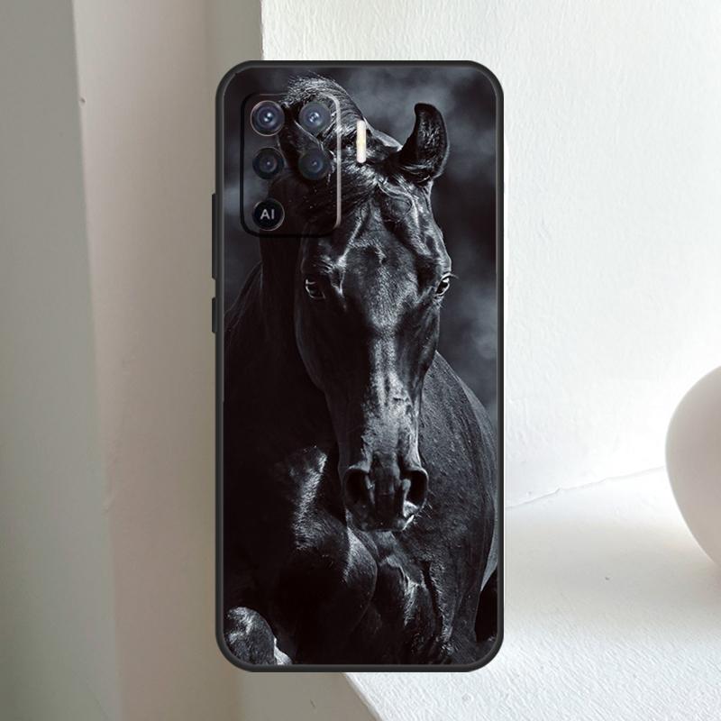 Animal Steed Horse For OPPO A6 A5 Pro A15 A17 A77 A16 A76 A96 A18 A38 A58 A78 A98 A54 A74 A94 A40 A60 A80 Case