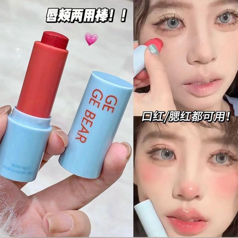 Gege Bear - Multi Purpose Watery Blusher Lipstick - 1-3
