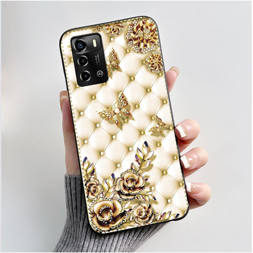 Casing For ZTE Blade V40 Vita 8045/A72 4G Case Luxury Dragon Cute Cool Boys Girls Black Matte Soft TPU Silicone Shell Back Cover