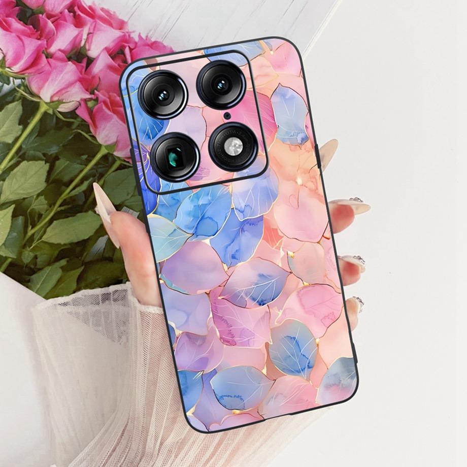 For Moto X70 Air Pro Motorola Signature Phone Case Soft Black Silicone Cover Butterfly Dragon Cat Floral Painting Bumper Funda