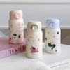 Stainless Steel Small Thermal Cup Cartoon Prints Bounce Water Bottle Students Pocket Flask