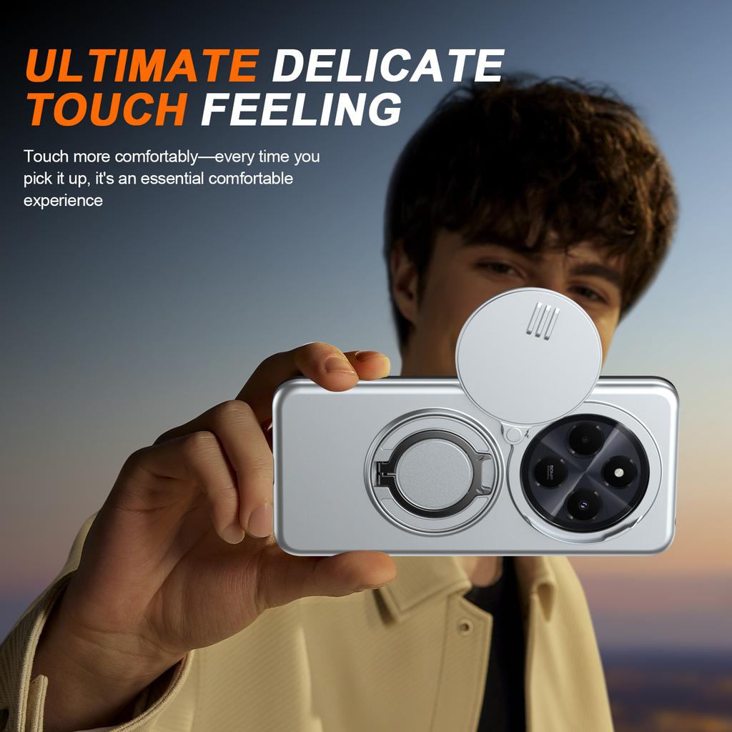 For Redmi Note 14 Pro Plus Armor Shockproof Magnetic Ring Stand Holder Phone Case For Redmi Note 14 Pro 4G 5G 14C Cover