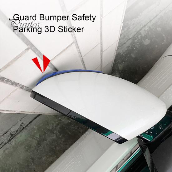 4Pcs Useful Anti-collision Self-adhesive Car Door Strip Guard Bumper Safety Parking 3D Sticker Vehicle Accessories
