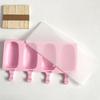 Creative Silicone Ice Pop Mold With Cover For Homemade Frozen Desserts