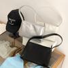Niche Design Silver Armpit Bag Fashionable Commuter Versatile Soft Leather Fashionable Portable Shoulder Bag