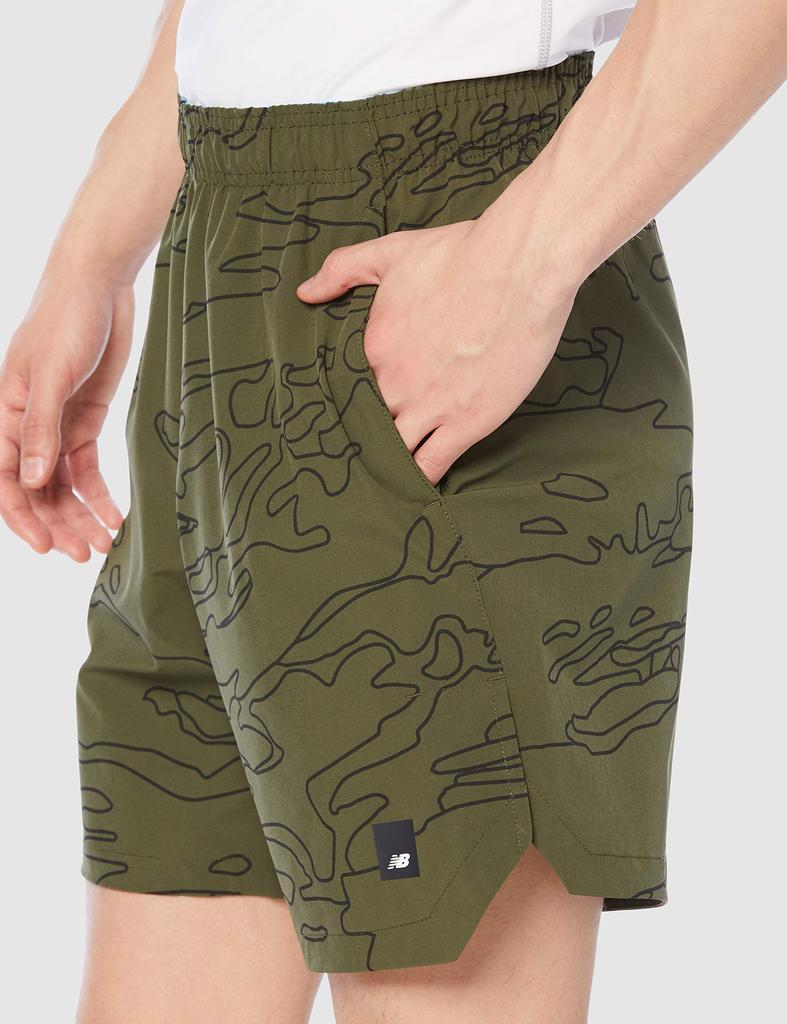 Fortitech 7 Inch Graphic Stretch Woven Shorts MS11152 Oak Leaf Green Japan XL to Japanese size [New Balance] Shorts/Half Pants/Shorts (OLG)