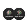 UHNPV1 TFLGX1 2Pcs Car Coasters Water Cup Mats Waterproof Slot Pads For Alfa Romeo 147 159 156 166 GT Giulietta Mito Giulia 8C Tonale Volante