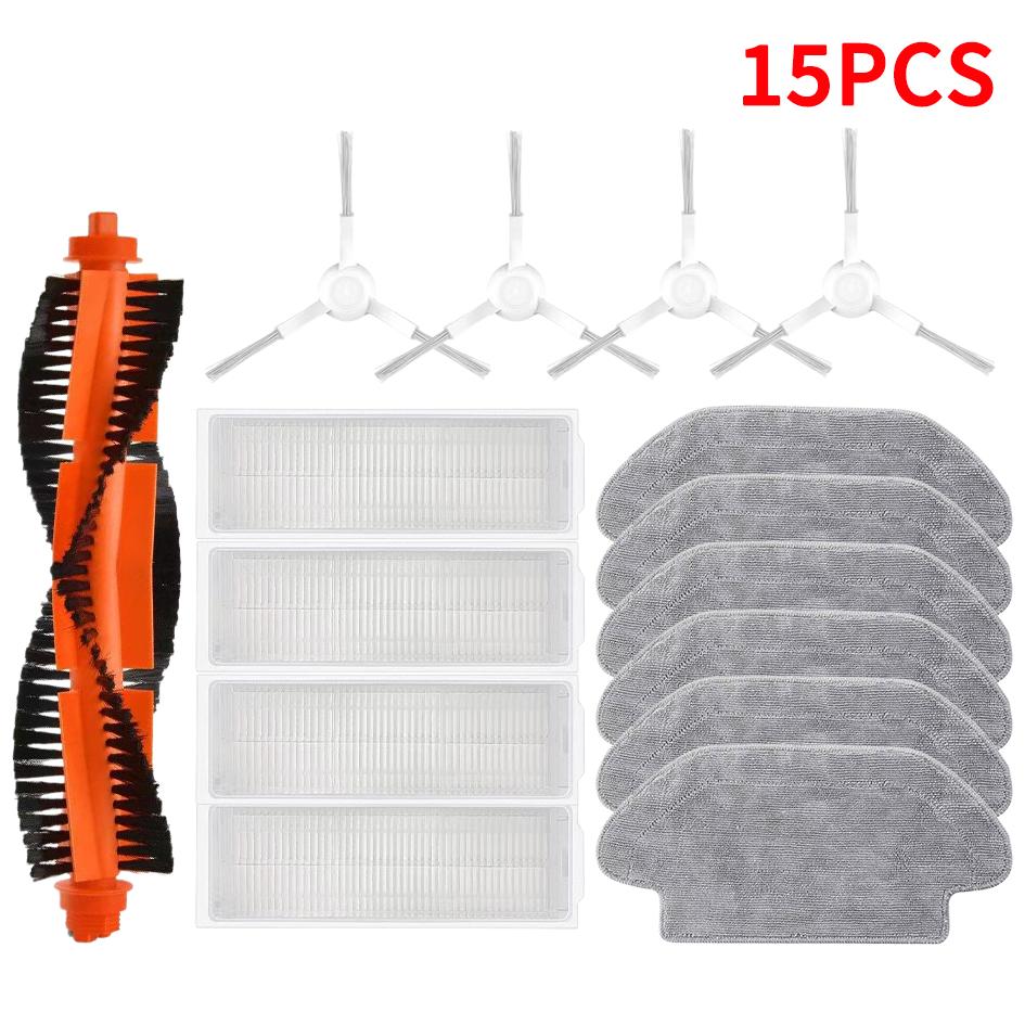 For Xiaomi Robot Vacuum S10 S12 T12 B106GL/ Mop 2S XMSTJQR2S / 3C B106CN Parts Accessories Main Side Brush Filter Mop
