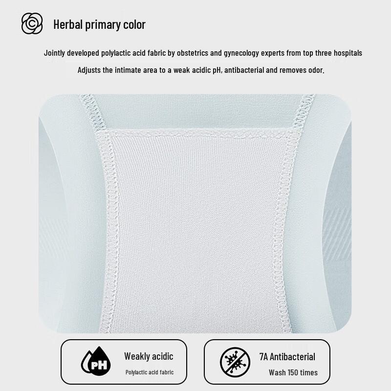 

Women s Seamless Antibacterial Breathable Polylactic Acid Panties (3-Pack) XL (120-150 lbs)
