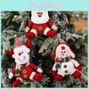 Santa Claus Plush Doll Pendant Christmas Tree Decoration For Festive Celebration