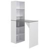 Day and Night - Day and Night High Bar Table with White Cabinet 115x59x200 Cm