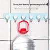 CHAHUA Adhesive 6-Hook Wall Rack