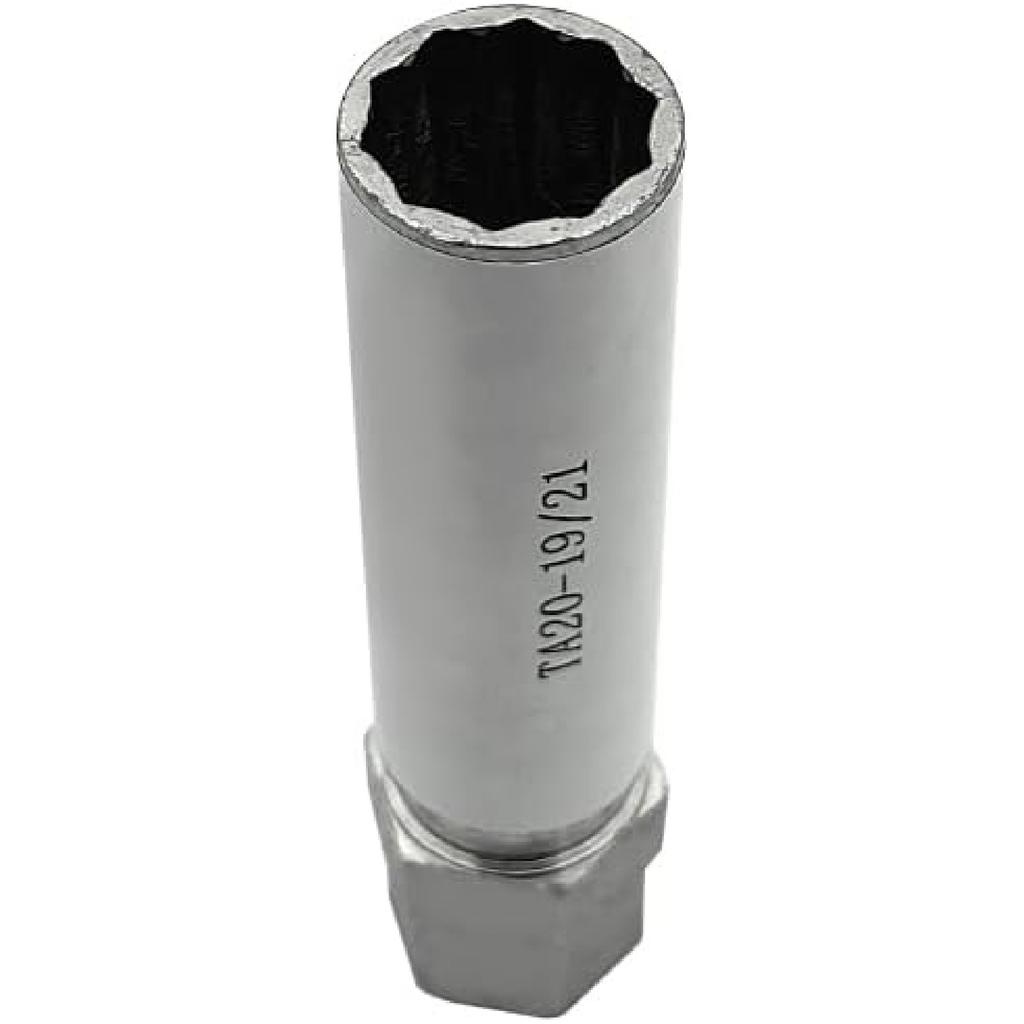TA20-19/21 10-Spline Lug Nut Tool Key Replacement for Truck Pickup & Small SUVs w/ 4-in-1 Hex Drive 3/4", 13/16", 19mm, 21mm