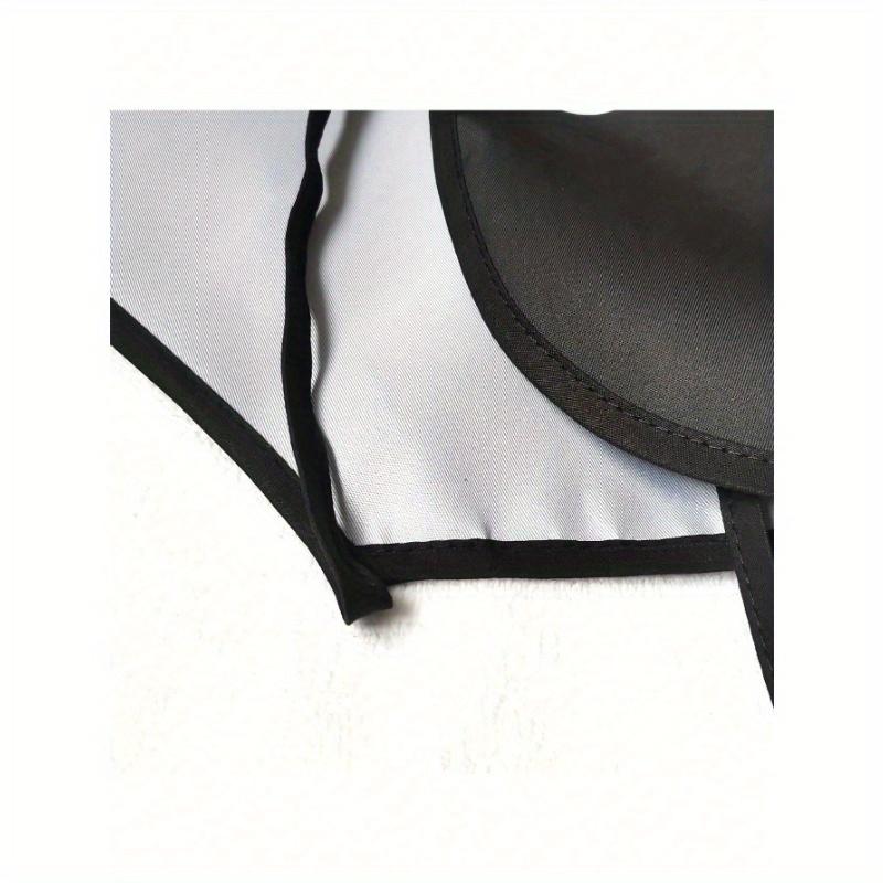1pc Apron 80*60cm Simple Style Apron, Letter Phrase Print Apron Thickened Cute Waterproof Waist Apron, Kitchen Supplies
