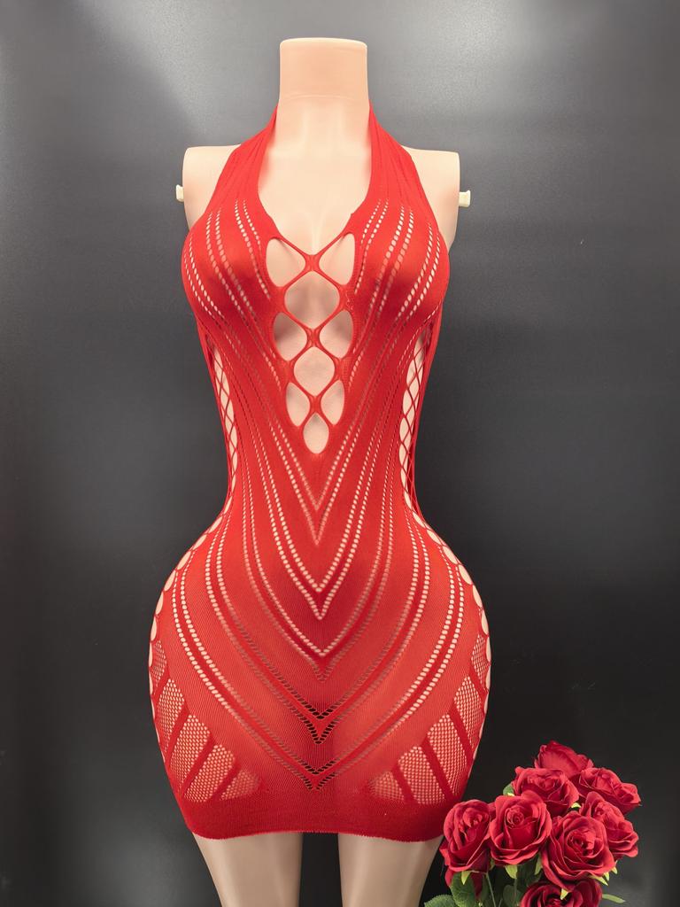 Night Dress Fishnet Hot Erotic Underwear Mini Dress Porno Women Lingerie Mesh Bodysuits Sexy Costumes Lenceria Beach Dress