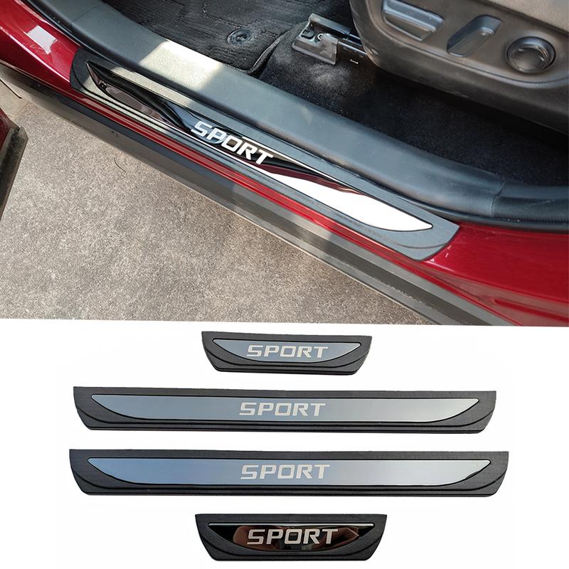 Car Accessories For Nissan Kicks 2024  Door Sill Scuff Plate Protector Auto Threshold Scuff Pedal Trim Stickers 2017