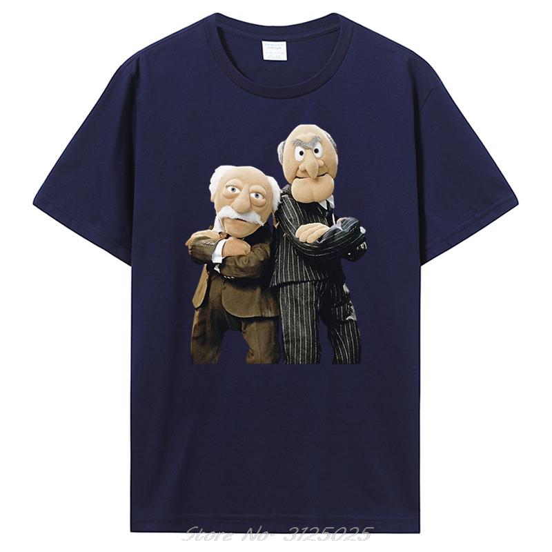 Statler And Waldorf Black T-Shirt Clothing Fashion 100% Cotton Good Quality Brand Cotton Shirt Style Cool Shirts