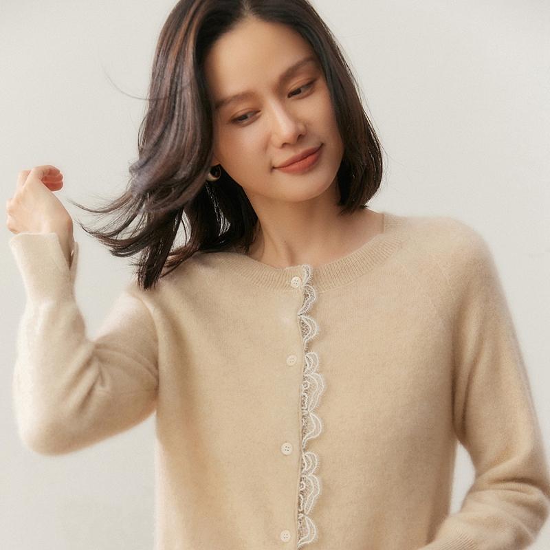 Qinghe 100% Pure Cashmere Women's Sweater - Ultra Soft Luxury Winter Pullover