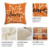 4Pcs Thanksgiving Pillow Cover, Autumn Harvest Decoration Pillow Cover, Maple Leaf Pumpkin Cushion Cover, Farmhouse Decoration