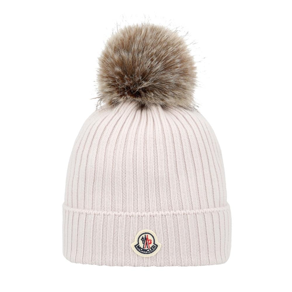 Moncler Pom Pom Beanie Logo Patch 3b00007 A9327 037 3B00007 A9327 037 (L)