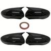 Carbon Look/Glossy Black Car Side Wing Cap Mirror Cover For Nissan Qashqai J10 2007-2014 Rearview Mirror Case Add-on accessories