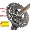 32T Steel Mountain Bike Crankset, Square/Hollow Crank, Large & Middle Chainring Repair Piece