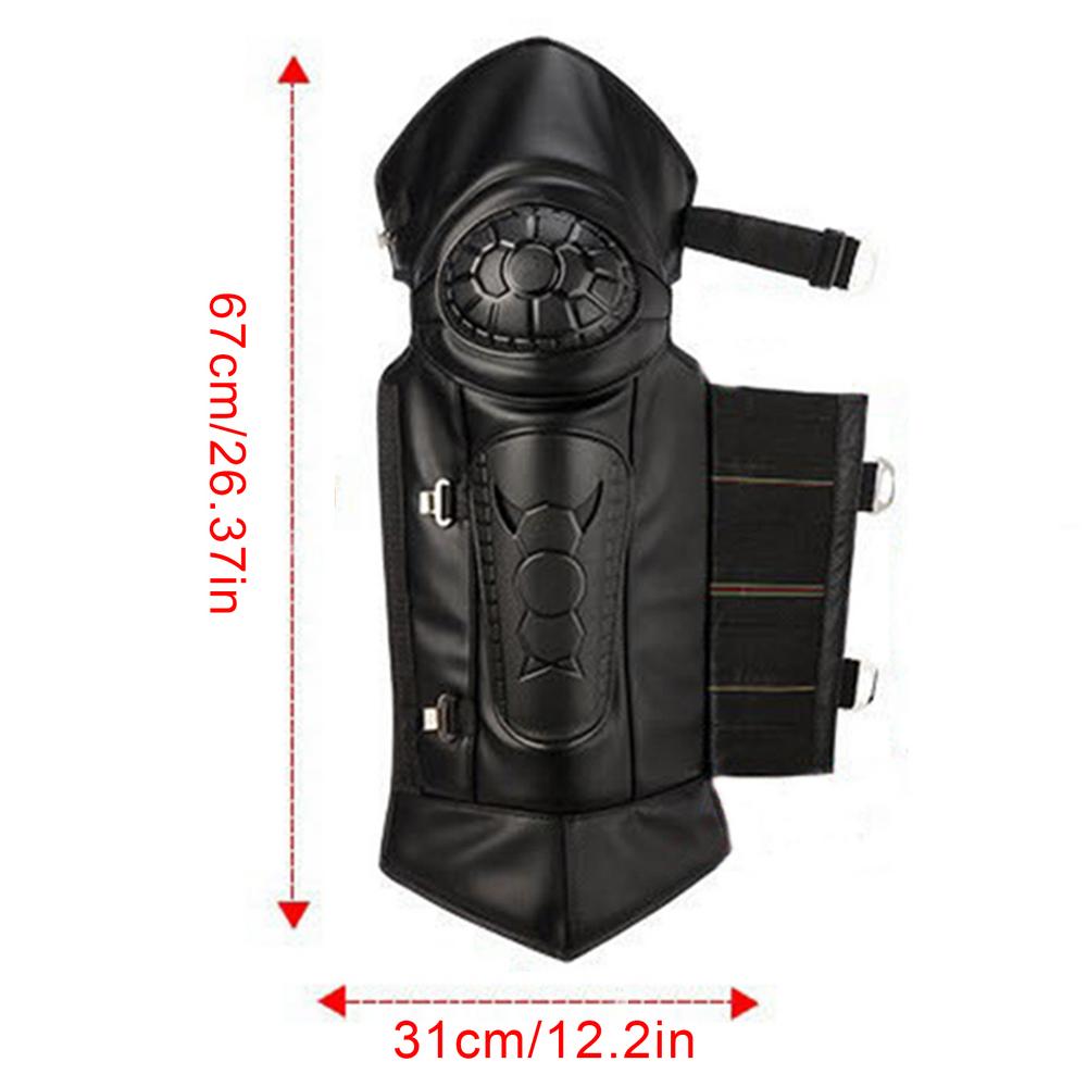 Winter Electric Motorcycle Knee Guards Riding Waterproof Cold Collision Resistant Warm PU Windproof Thickened Leg and Knee Guard