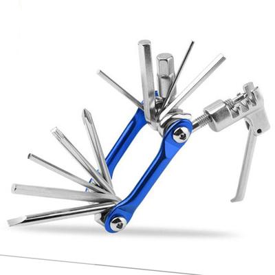 11 v 1 Cyklistický multiklíč Nýtovač řetězu Imbusový klíč Plochý Křížový šroubovák Multifunkční Oprava kola
