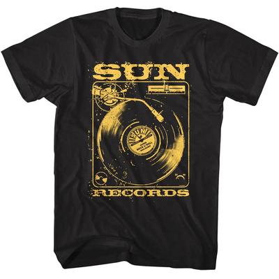 Sun Records Vintage Vinyl Men's T Shirt LP Album Where Rock N Roll Was Born
