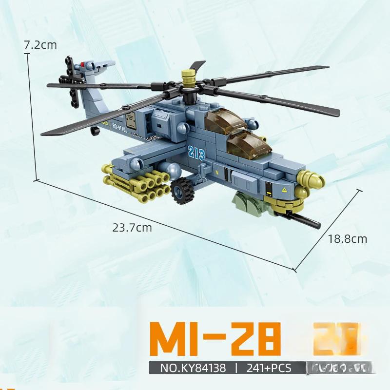 

Вертолетные наборы AH-64 Боевые вертолеты Mi-28 Havoc Eurocopter Tiger Строительные блоки Военный армейский истребитель Hind Транспортный городской военный