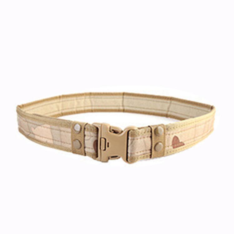 Camouflage Tactical Canvas Belt: Windproof, Anti-Slip, Wear-Resistant, Lumbar Support for Outdoor Sports & Duty Training