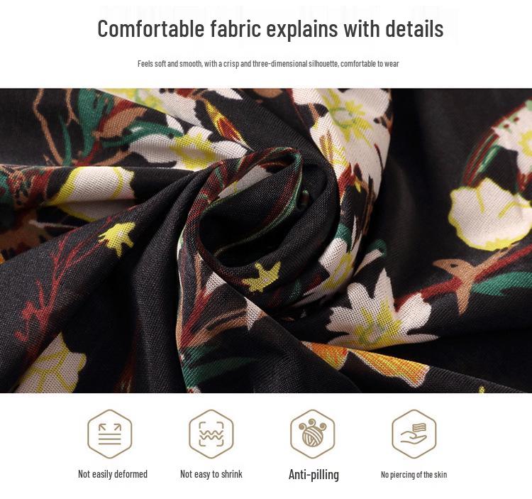 Women's Summer Midi Skirt with Lining - Elegant Swing Ice Silk for Middle-Aged and Elderly