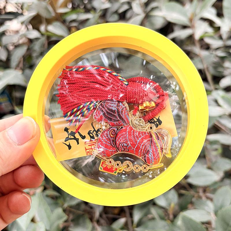 National Style Rotating Horse Keychain Pendant for Peace and Joy