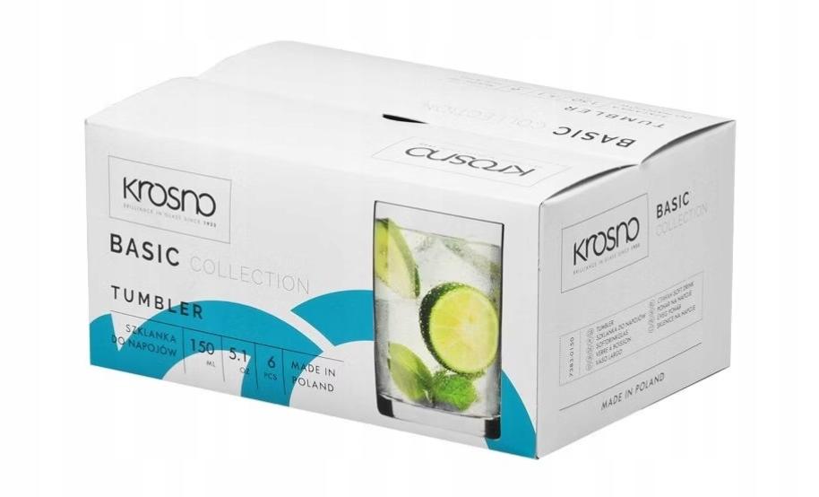 Drinking glasses made of durable glass 150 ml 6 pieces