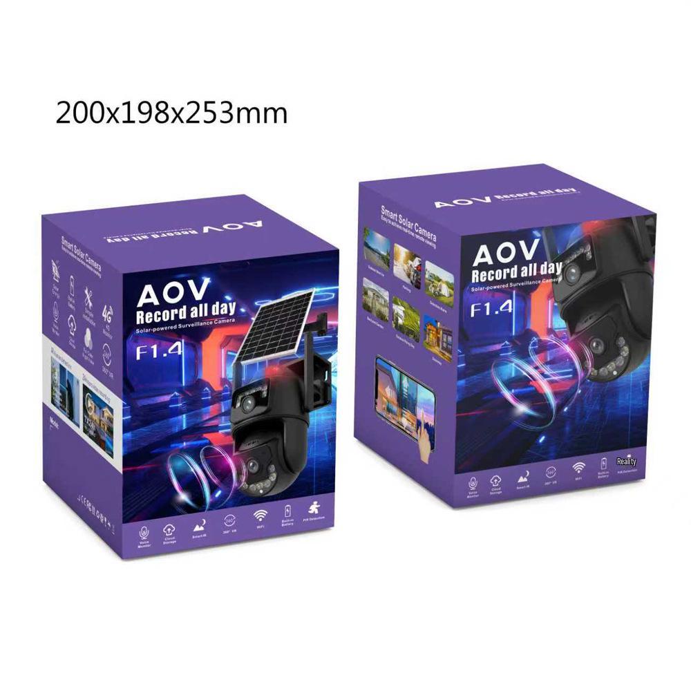 Allwetter-4G-Kamera mit Solarenergie, 6 Megapixel HD-Aufnahme und Fern-Interkom