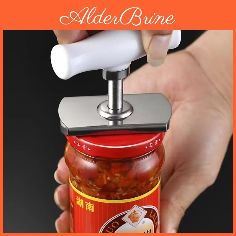 Can Tools Lid Cap Opener Easy Gadget Manual Can Jar Opener Adjustable Stainless Steel Lids Off Bottle Twist