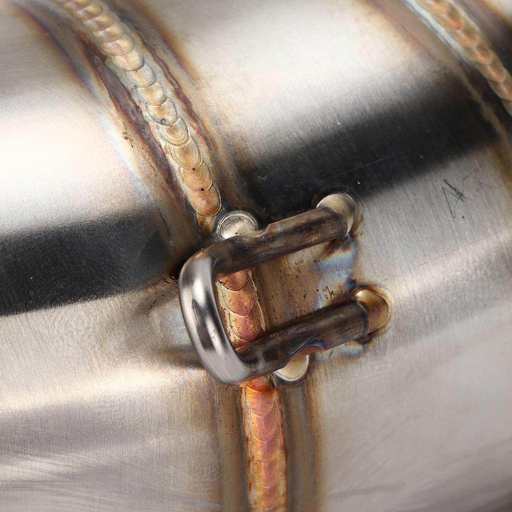 Motorcycle Middle Link Tube, Stainless Steel Exhaust Mid Pipe for Upgrade 60.5mm