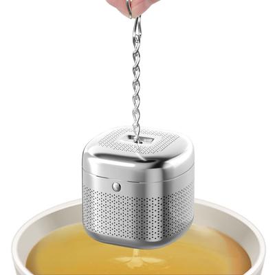 Tee-Ei aus Edelstahl Extrafeines Sieb Loser Tee Steeper Verlängerte Kette Haken Sieb Filter Sieb Küchenwerkzeug